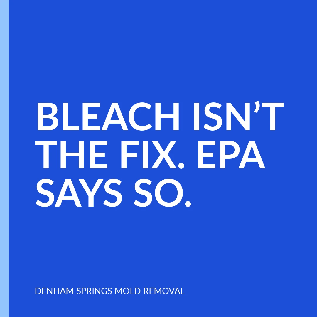 Bleach isn’t the fix. EPA says so.