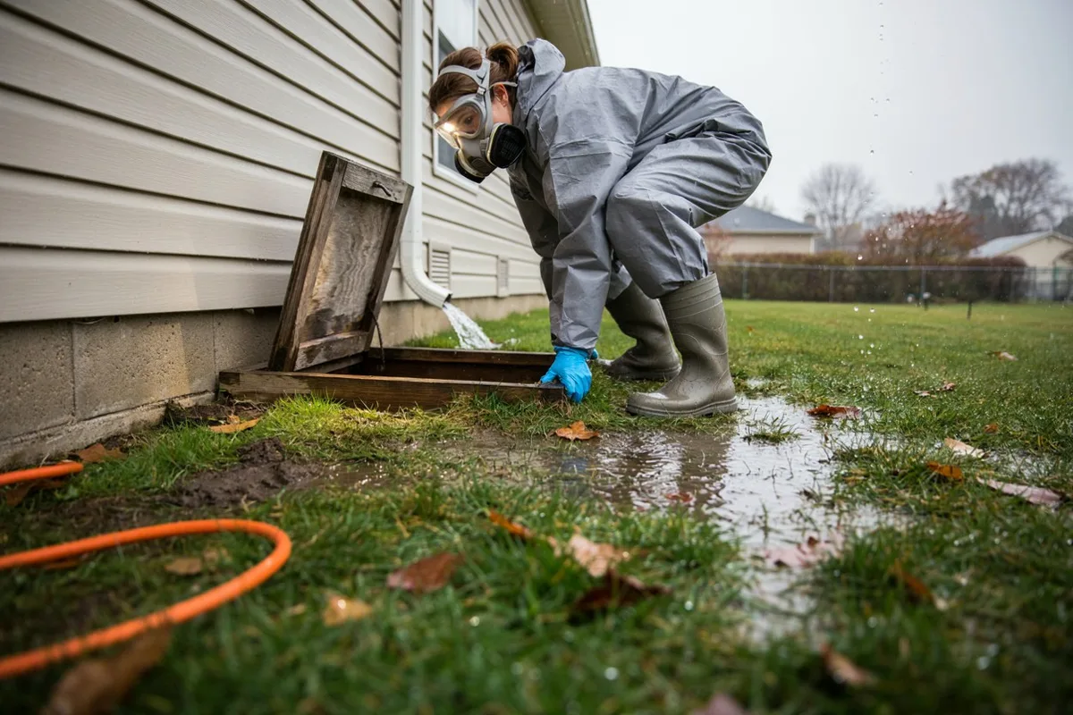 Crawl space mold remediation in Denham Springs, LA